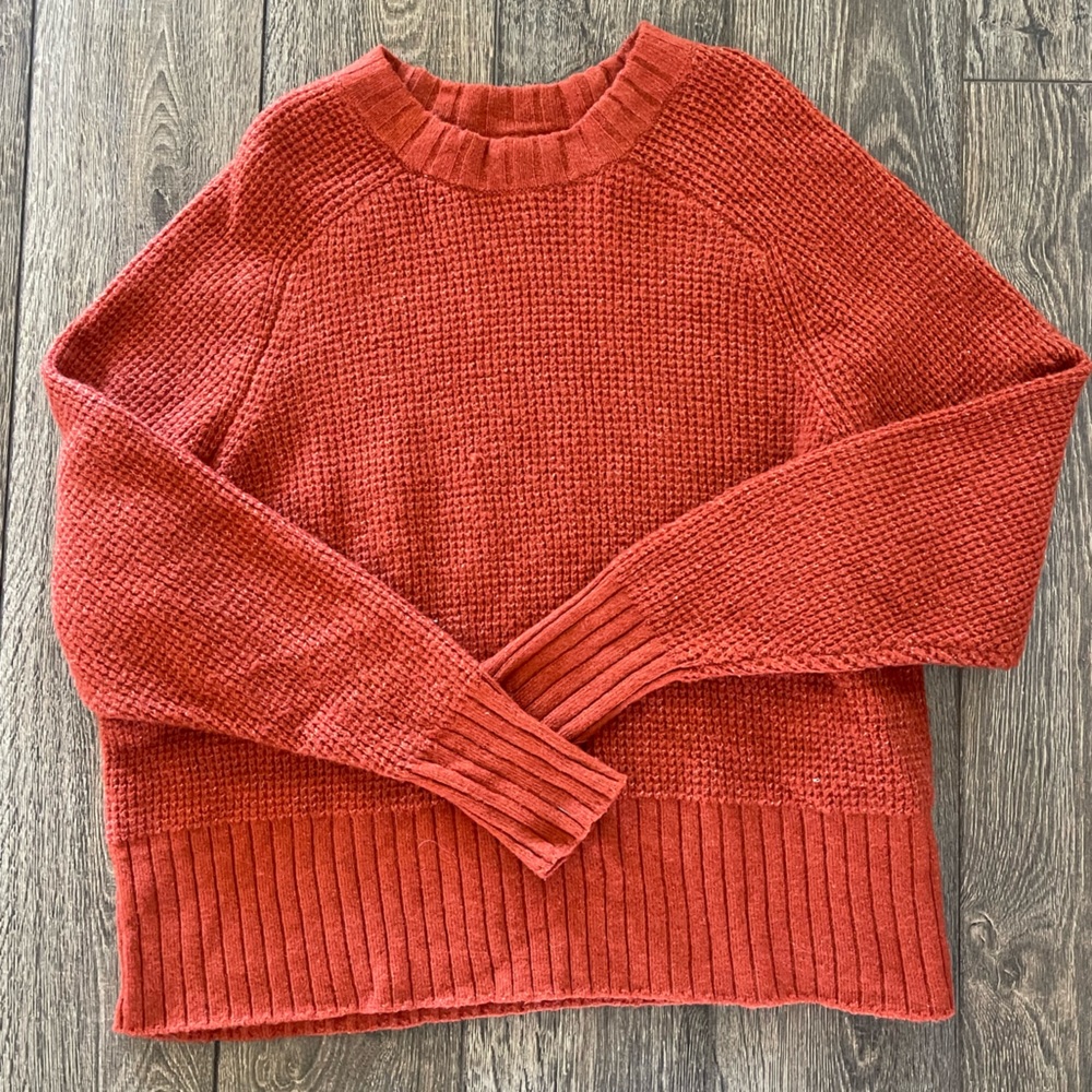 A New Day Orange Knit Sweater